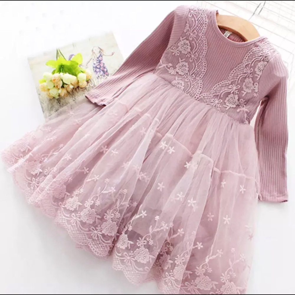 ❌ Pink Baby Doll Princess Lace Dress - Picture 2 of 16